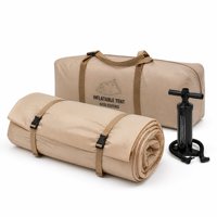 Tente Gonflable Oxford 420D 300x400cm 12 Mètres Carrés Tente de Camping Familiale Étanche PU3000mm avec Emplacement pour Poêle pour Escapades en Plein Air