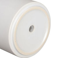 Pot de fleurs en céramique personnalisé de 11 oz avec base en bambou, pot de jardin à sublimation, décoration de table