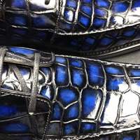 Chaussures élégantes en cuir de crocodile véritable pour hommes, chaussures formelles en cuir d'alligator, chaussures italiennes personnalisées, chaussures habillées de luxe Goodyear pour hommes