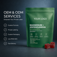 OEM/DOM Cross-Border TK Nouvelles Gommes à l'Ashwagandha Liposomales au Magnésium, Complément Alimentaire Sans Sucre pour une Meilleure Densité Osseuse 360g