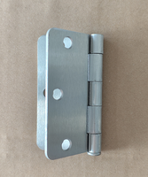Charnières de porte les plus vendues, adaptées aux portes intérieures et aux meubles, charnières de fenêtre de placard en nickel brossé à angle arrondi de 1/4 po