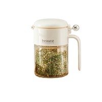 Glass Kitchen Seasoning Box Sealed Moisture-Proof with Spoon Salt MSG Condiment Spice Jar Large-Capacity Luxury Design