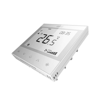 Thermostat tactile HaiLin à 2 tuyaux avec vanne marche/arrêt et commande de ventilateur EC 0-10v pour FCU RS-485 Modbus 220V AC Montage encastré HL8131