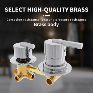 Robinet <span class=keywords><strong>de</strong></span> <span class=keywords><strong>Douche</strong></span> Double Poignée Nouveau Style 2027 pour Salle <span class=keywords><strong>de</strong></span> Bain - Product Image 3