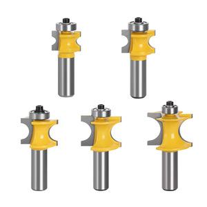 Roundover Cut Router Bits 1/2 In Shank Carbide Tipped For <b>Woodworking</b> Machine <b>Tools</b> Timber Milling Cutter - Product Image 4