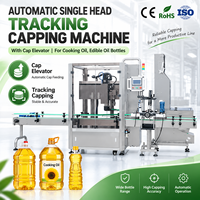Machine de capsulage automatique à tête unique ZXSMART avec alimentation par élévateur pour huiles de cuisson et huiles comestibles