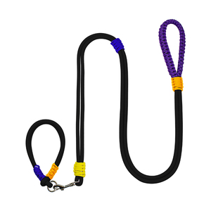 Correa reflectante de nailon para perros con mango acolchado, estilo sencillo para perros medianos, colores naranja, azul y verde - Product Image 6