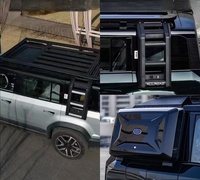 Kit de pièces de carrosserie personnalisées en alliage d'aluminium Chery iCar03, compatible avec le porte-bagages de toit modifié, la plateforme, l'échelle, le sac latéral et l'ornement