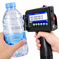 Imprimante à jet d'encre portable de 12,7 mm pour le codage de la date d'expiration sur les bouteilles d'eau, écran tactile de 4,3 pouces, multilingue, réponse rapide