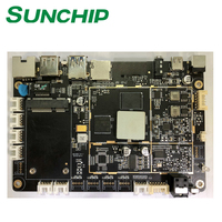 Placa Base Integrada Android RK3328 de Cuatro Núcleos, 4G LTE, Mini PC, Placa Base de Control Industrial de Sunchip Digital Signage AD-B01