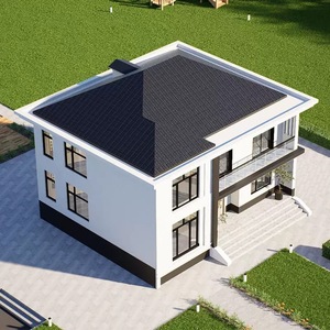 Luxueuse maison de villa préfabriquée durable et ignifuge à manipuler facilement à <span class=keywords><strong>vendre</strong></span> - Product Image 1