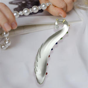 للبيع بالجملة عالية الجودة عصا جي سبوت من الزجاج دسار كريستال عصا الشفاء مدلك كريستال لعبة جنسية يوني عصا - Product Image 4