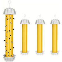 Pièges à mouches en papier écologiques, portables et imperméables pour contrôler les mouches et les mites à la maison