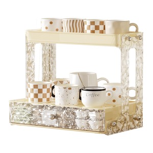 Bathroom Cosmetic Storage Rack 60X70cm 2 Tier Freestanding Durable Rectangular Pet Shelf For Toilet And Bathroom - Product Image 5