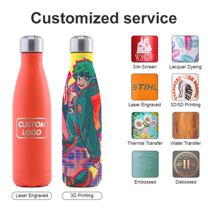 17 Oz sinh thái thân thiện đôi tường thép không gỉ chân không cách nhiệt BPA Free 500ml nhiệt cắm trại uống chai nước - Product Image 4