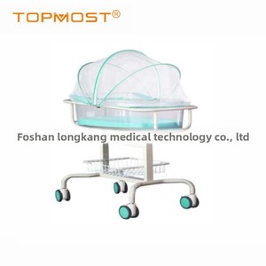 Cuna de <span class=keywords><strong>Hospital</strong></span>, Cama de <span class=keywords><strong>Hospital</strong></span> para Niños, Cama de Enfermería, Carrito Médico, Cuna para Bebé con Ruedas, Acero al Carbono, 1 Año de Garantía - Product Image 3