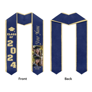 Fabricant Logo Adulte Unisexe Satin Graduation Honneur Étole Ruban de cérémonie Châle académique Utilisation scolaire <span class=keywords><strong>Les</strong></span> <span class=keywords><strong>deux</strong></span> sexes - Product Image 2