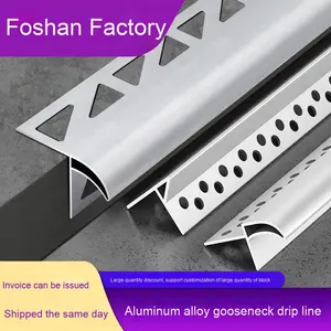 Bec d'aigle en alliage d'aluminium Gouttière de déviation d'eau Peinture en pierre revêtue d'eau Accessoires pour carreaux de gouttière de <span class=keywords><strong>sable</strong></span> - Product Image 2