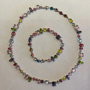 Conjunto de Joyería de Alta Gama Original Candy Crystal 2026, Collar, Pendientes, Pulsera y Anillo de <span class=keywords><strong>Marca</strong></span> de Lujo para Mujer, Regalos de Boda - Product Image 2