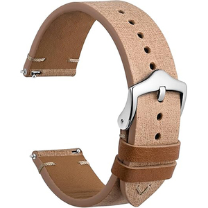 Bracelet de montre en cuir pour homme 18 19 20 21 22 mm pour montre <span class=keywords><strong>Cartier</strong></span>, bracelet en cuir véritable de luxe avec surpiqûres latérales - Product Image 5
