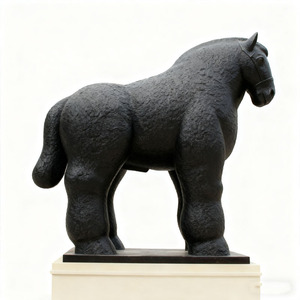 Una famosa estatua <span class=keywords><strong>de</strong></span> bronce abstracta moderna al aire libre <span class=keywords><strong>de</strong></span> un <span class=keywords><strong>caballo</strong></span> gordo <span class=keywords><strong>de</strong></span> Fernando Potro - Product Image 6