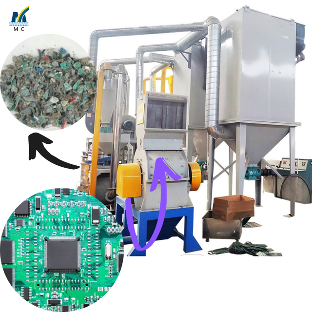 Fully Automatic Waste PCB Circuit Board Recycling Aluminum Plastic Separation Equipment Lithium Battery Recycling Machine