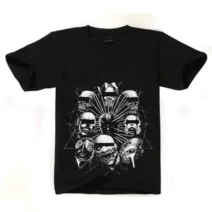 Retro Rock grubu Slipknot Band baskılı tişört erkek giyim erkek tişört tasarımcı gömlek
