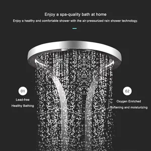 Modern Creative Waterfall Shower Head Mixer Set parede banheiro impermeável Rainfall Shower Panel System sets