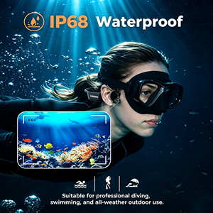 MusicCam - Cámara POV 2K Manos Libres, Auriculares Deportivos Inalámbricos Bluetooth con Conducción Ósea, Resistentes al Agua IP68, con Función de IA - Product Image 3