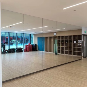 مرآة زجاجية عالية الجودة، مرآة ألمنيوم لجدران صالات الرياضة واستوديوهات الرقص، مقاومة للكسر وسهلة التركيب، زجاج عاكس - Product Image 1