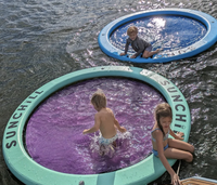 Hamac flottant rond de coussin solaire gonflable de nouvelle conception pour la mer/lac/piscine d'intex