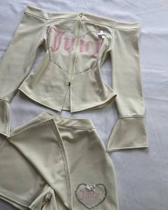 Completo Sexy Trendy con Top Senza Spalline e Minigonna Elasticizzata per Donna, Gonna Corta Casual con Maniche Lunghe - Product Image 5