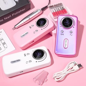45000RPM Rechargeable Nail <b>Drill</b> Machine Portable Electric E File Manicure Polisher with Nail <b>Bits</b> - Product Image 5