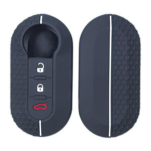 3 bottoni in Silicone custodia per chiave auto a distanza <span class=keywords><strong>Fiat</strong></span> 500 Ducato 500L Lancia Musa <span class=keywords><strong>Panda</strong></span> <span class=keywords><strong>accessori</strong></span> - Product Image 1