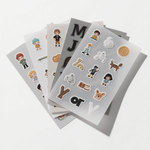 Hoja de pegatinas de vinilo personalizadas, duraderas, con diseño de logotipo de marca, autoadhesivas, bonitas y adorables, con corte Kiss Cut. - Product Image 3