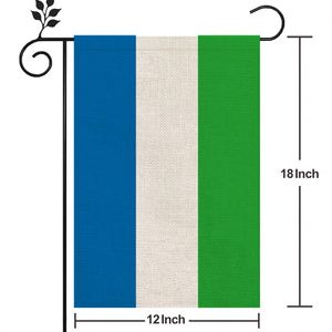 Bandera de Sierra Leona para Exteriores, Material de Lino de Alta Calidad, 12*18 Pulgadas, Más Estilos para Elegir - Product Image 2