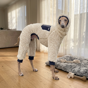 Suéter de Cuello Alto para Perro, Abrigo de Invierno Cálido y Cómodo para <span class=keywords><strong>Galgo</strong></span> Italiano, <span class=keywords><strong>con</strong></span> Protección (2XL Azul Marino Pkt) - Product Image 3
