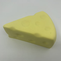Jouet miniature amusant en forme de tranche de fromage en mousse PU de qualité supérieure, doux, parfumé, texture réduisant le stress, pour enfants, unisexe