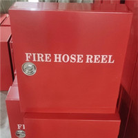 Boîte de bobine de tuyau d'incendie en acier inoxydable rouge boîte de bouche d'incendie d'auto-sauvetage pour l'exportation d'équipements et d'accessoires de lutte contre l'incendie