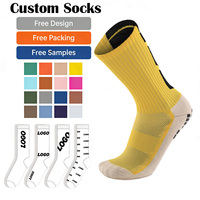 Chaussettes de football sur mesure, chaussettes de sport ventilées pour l'entraînement au football