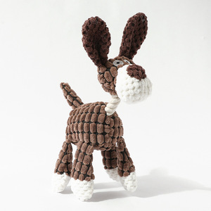 Jouets pour chiens populaires, écologiques, en forme d'âne, en peluche, avec un son, motif de dessin animé, pour une utilisation en intérieur - Product Image 5