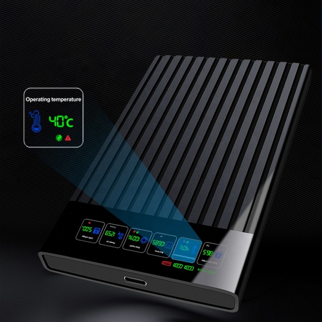 SHUOLE SSD HDD Case SATA to Type c Hard Drive Enclosure HDD SSD Box Support UASP with Smart LCD Digital Display