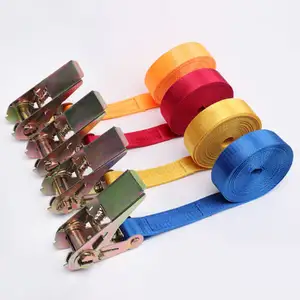 Hot Selling Ratchet Tie Down Cargo Strap For Cargo Safety Ratchet Lashing Strap Tie Down Straps