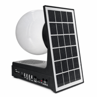 MLK-8785 Nueva Lámpara de Pared Exterior Moderna con Energía Solar, Altavoz de Música con Bombilla LED Doble