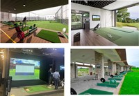 QDCR1515B-Caractéristiques uniques simulateur de golf intérieur tapis de golf tapis de practise