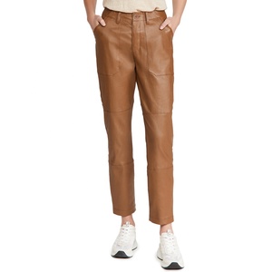 Wholesale PIHA SPORTS Custom Wet Look 100% Genuine Cowhide Leather Skinny Leggings Shaping Butt Push Trousers for Women Winter - Product Image 6