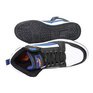 Sneakers Puma per Bambini e Ragazzi, Bianche e Nere, Stile Basket - Product Image 6