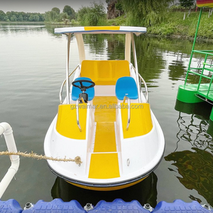 เรือปั่นจักรยานน้ำพร้อมวัสดุไฟเบอร์กลาสเรือแบบเหยียบมี2ที่นั่ง - Product Image 3