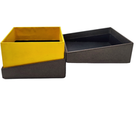Boîte cadeau magnétique écologique personnalisable avec impression dorée, en carton couché durable, pour mariage et présentation de bijoux