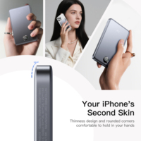 Batterie externe portable magnétique ultra-mince de haute qualité 9 mm, 5000 mAh, chargeur rapide PD pour iPhone